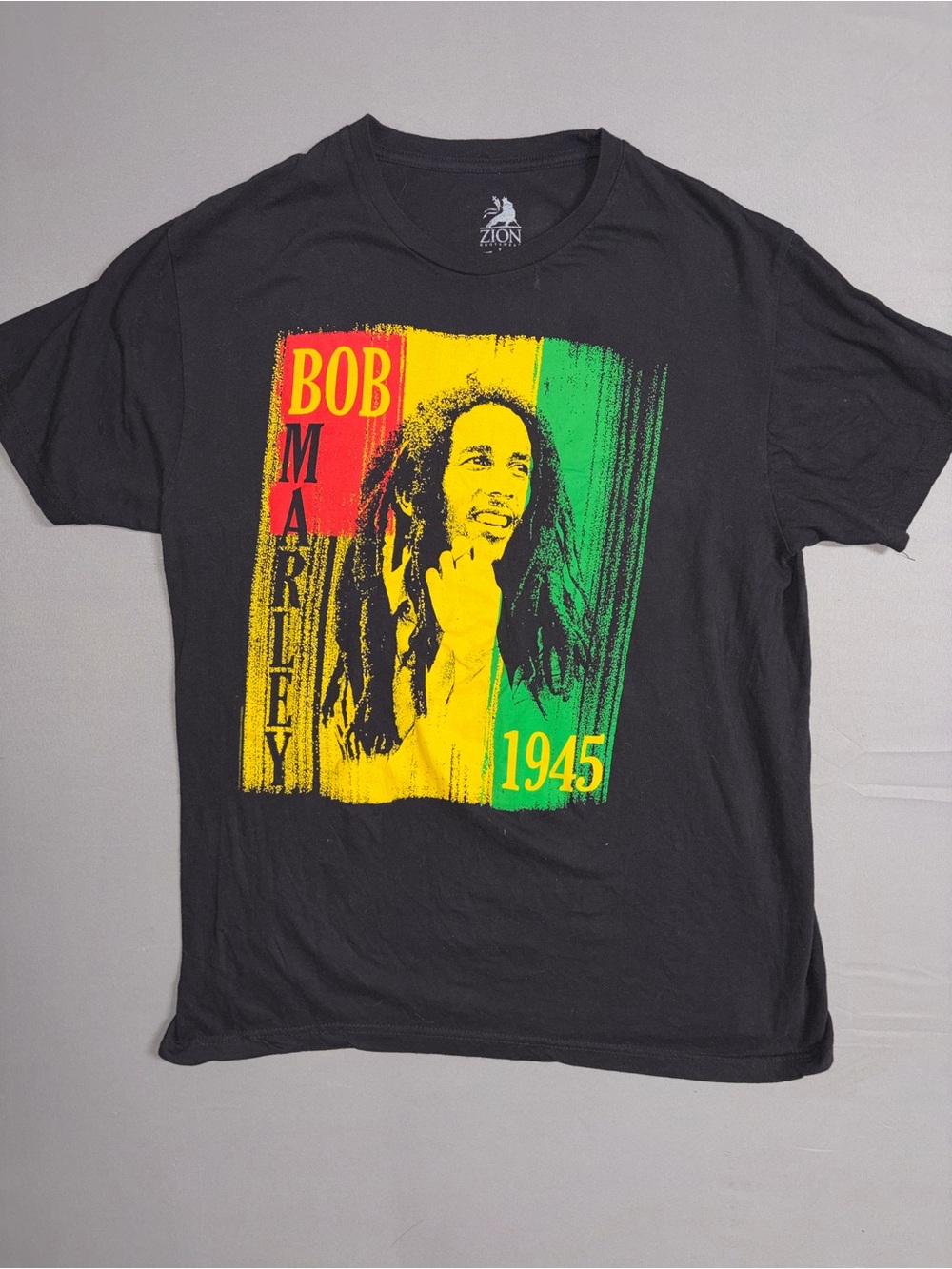 Zion Rootswear Black Bob Marley Graphic tee OPEN TO OFFERS